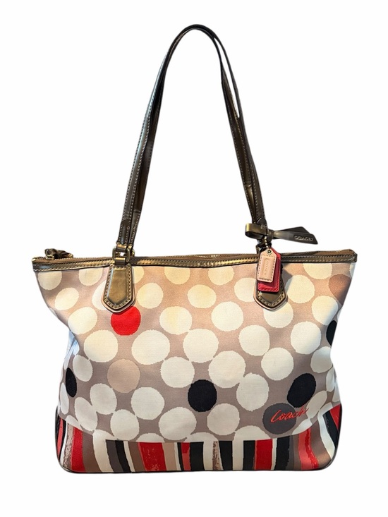 Coach Handbags - Coach Poppy Watercolor Polka Dot Tote Bag